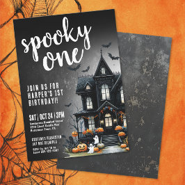 Spooky One Halloween 1. Geburtstag Einladung