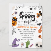 Spooky One Halloween 1. Geburtstag Einladung (Vorderseite)