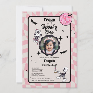 Spooky One Halloween 1. Geburtstag Foto Einladung