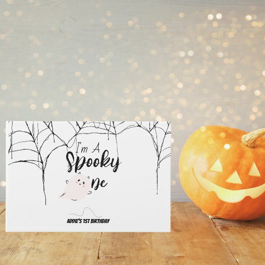 Spooky One | Halloween 1. Geburtstag | Minimaler R Gästebuch