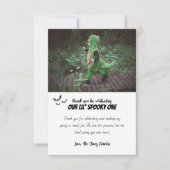 Spooky One | Halloween 1. Geburtstag | MIT FOTO Dankeskarte (Vorderseite)