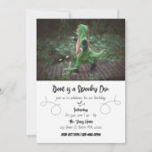 Spooky One | Halloween 1. Geburtstag | MIT FOTO Einladung (Vorderseite)