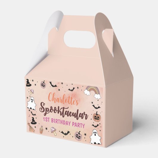 Spooky One Halloween 1. Geburtstag Party Geschenkschachtel (Vorderseite)