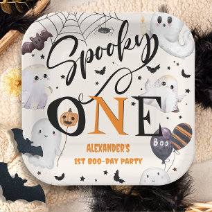 Spooky One Halloween 1. Geburtstag Party Niedlich  Pappteller
