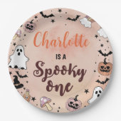 Spooky One Halloween 1. Geburtstag Party Pappteller (Vorderseite)