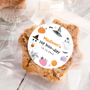 Spooky One Halloween 1. Geburtstag Runder Aufkleber