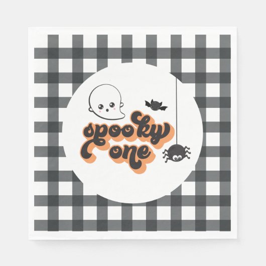 Spooky One Halloween 1. Geburtstag Serviette (Vorderseite)