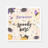 Spooky One Halloween 1. Geburtstag Serviette (Vorderseite)