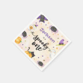 Spooky One Halloween 1. Geburtstag Serviette (Ecke)
