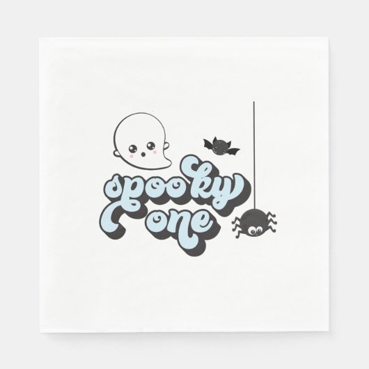 Spooky One Halloween 1. Geburtstag Serviette (Vorderseite)