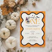 Spooky One Halloween 1. Geburtstagsästhetik Einladung