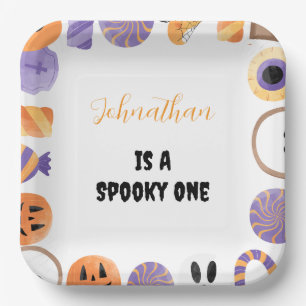 "Spooky One" Halloween 1. Geburtstagsfeier Teller