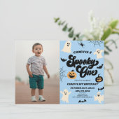 Spooky One Halloween 1. Picture Birthday Party Einladung (Stehend Vorderseite)