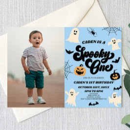 Spooky One Halloween 1. Picture Birthday Party Einladung