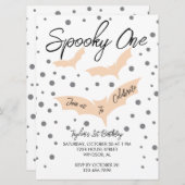 Spooky One Halloween Bats Geburtstagsparty Einladung (Vorne/Hinten)
