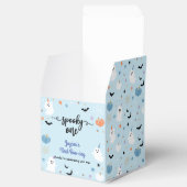 Spooky One Halloween Blue Ghost Erster Geburtstag Geschenkschachtel (Geöffnet)
