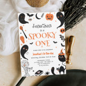 Spooky One Halloween Boy Foto 1. Geburtstag Einladung