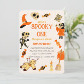 Spooky One Halloween Einladung (Stehend Vorderseite)