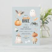 Spooky One Halloween Einladung (Stehend Vorderseite)