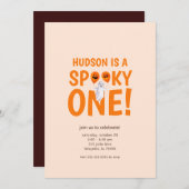 Spooky One Halloween erste Geburtstagseinladung Einladung (Vorne/Hinten)