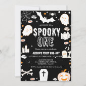 Spooky One Halloween erste Geburtstagsparty Einladung (Vorderseite)