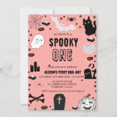 Spooky One Halloween erste Geburtstagsparty Einladung (Vorderseite)