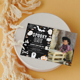Spooky One Halloween erste Geburtstagsparty Einladung