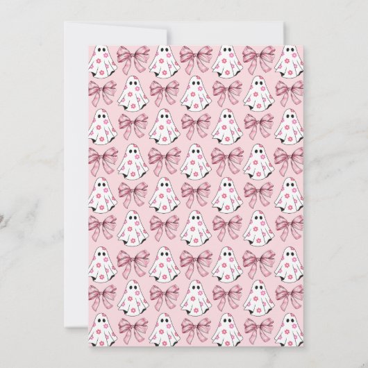 Spooky One Halloween erster Geburtstag Einladung (Rückseite)