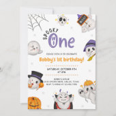 Spooky One Halloween erster Geburtstag Einladung (Vorderseite)