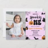 Spooky One Halloween Erstes Party zum 1. Geburtsta Einladung (Vorderseite)