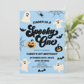 Spooky One Halloween Erstes Party zum 1. Geburtsta Einladung (Stehend Vorderseite)