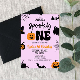 Spooky One Halloween Erstes Party zum 1. Geburtsta Einladung