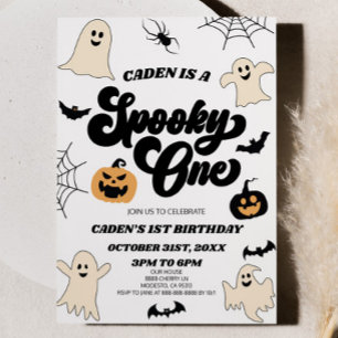 Spooky One Halloween Erstes Party zum 1. Geburtsta Einladung