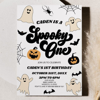 Spooky One Halloween Erstes Party zum 1. Geburtsta Einladung