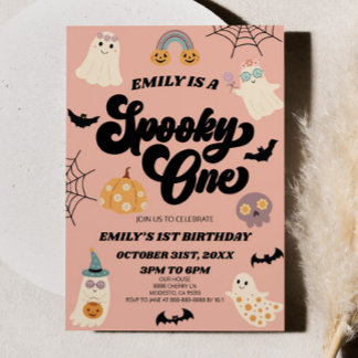 Spooky One Halloween Erstes Party zum 1. Geburtsta Einladung