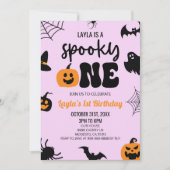 Spooky One Halloween First 1st Birthday Party Einladung (Vorderseite)