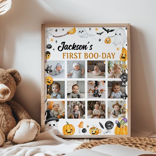 Spooky One Halloween Foto Meilenstein Poster