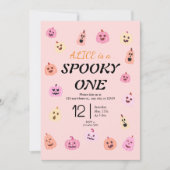 Spooky One Halloween Geburtstag Einladung (Vorderseite)