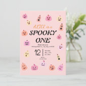 Spooky One Halloween Geburtstag Einladung (Stehend Vorderseite)