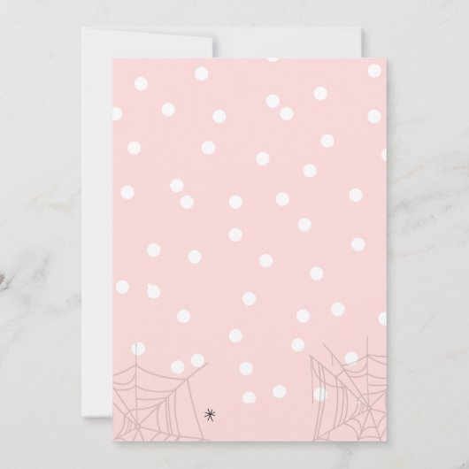 Spooky One Halloween Geburtstag Einladung (Rückseite)