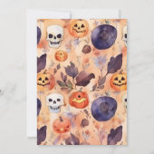 Spooky One Halloween Geburtstag Einladung (Rückseite)