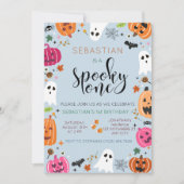 Spooky One Halloween Geburtstag Einladung (Vorderseite)