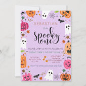 Spooky One Halloween Geburtstag Einladung (Vorderseite)