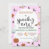 Spooky One Halloween Geburtstag Einladung (Vorderseite)