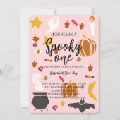 Spooky One Halloween Geburtstag Einladung (Vorderseite)
