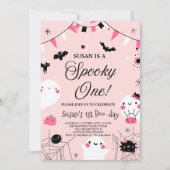 Spooky One Halloween Geburtstag Einladung (Vorderseite)