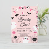 Spooky One Halloween Geburtstag Einladung (Stehend Vorderseite)