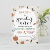 Spooky One Halloween Geburtstag Einladung (Stehend Vorderseite)
