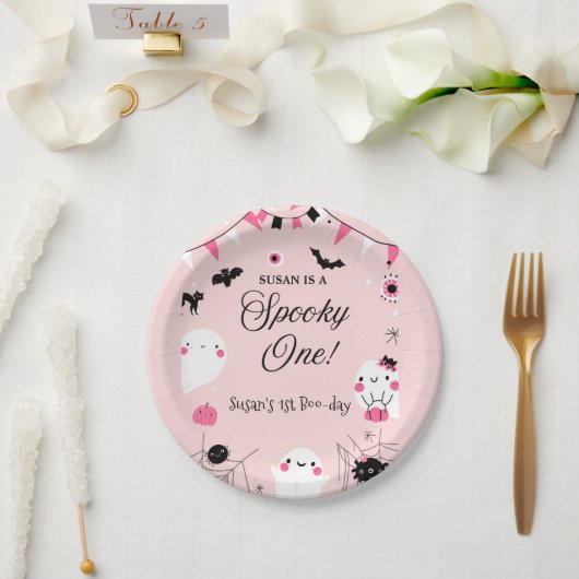 Spooky One Halloween Geburtstag Pappteller (Hochzeit)