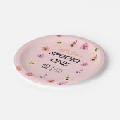 Spooky One Halloween Geburtstag Pappteller (Schrägansicht)